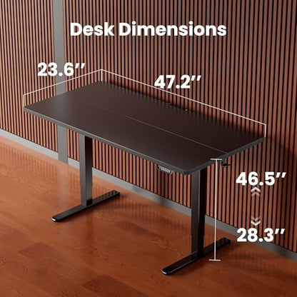 ErGear 47.2 x 23.6 Inches Electric Standing Desk EGESD5B Black