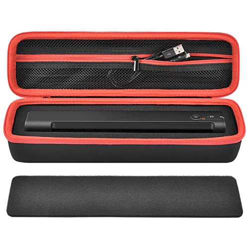 ALKOO Document, Photo, Receipt Scanner Carrying Case, 12.52" x 2.75" x 2.75", Portable, Hard, USB