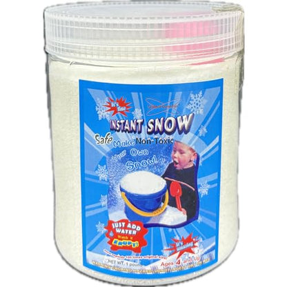 Science Gone Fun 1LB-SNOW Instant Snow Powder 1-Pound Sodium Polyacrylate Educational STEM Kit