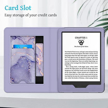 Fintie Stand Case for 6" Amazon Kindle (11th Generation, 2024/2022 Release) PU Leather, Model No. C2V2L3/RS23CV, Adjustable Stand, Auto Sleep/Wake, Card Slots