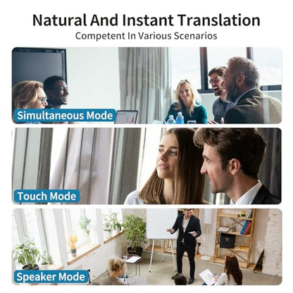 BeskooHome Language Translator Earbuds 50mAh Battery 150 Languages Bluetooth 5.0