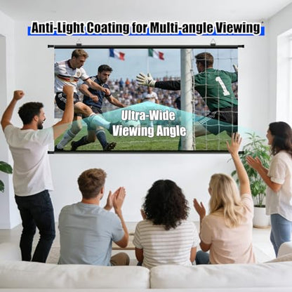 XIAOHUI 120 Inch 120 inch 4K Projection Screen 16:9 HD