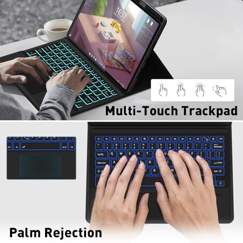 DoohowCase Keyboard Case Touch for Lenovo Idea Tab Pro 12.7-inch 2025, Bluetooth, QWERTY, 84 Keys, Plastic Enclosure