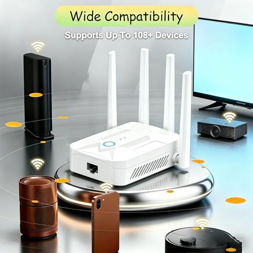 PMOODSK 1200M WiFi Extender Signal Booster 802.11b/g/n 5GHz/2.4GHz 1200 Mbps Repeater
