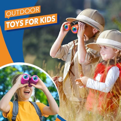 LET'S GO! 30mm Binoculars WJ12566 4x Fixed Focus Roof Prism for Kids
