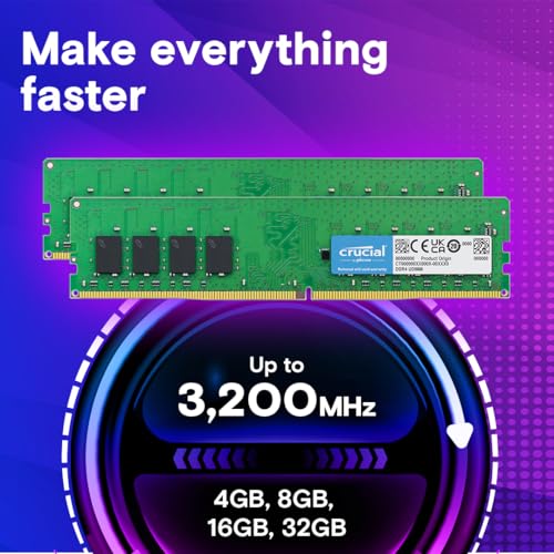 Crucial 32GB DDR4 3200MHz CT2K16G4DFRA32A UDIMM Memory