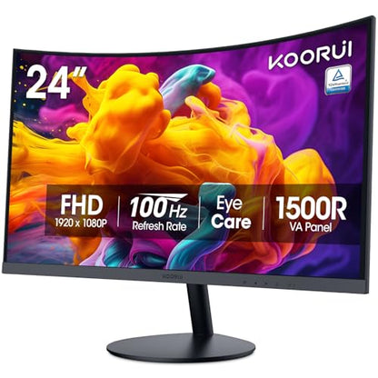 KOORUI 24N5CA 24 Inch FHD 1080p 100Hz LCD Monitor