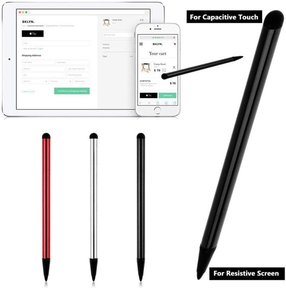 Baolaili 2pcs Black Stylus Pens for Capacitive Touchscreens