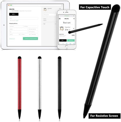 Baolaili 2pcs Black Stylus Pens for Capacitive Touchscreens