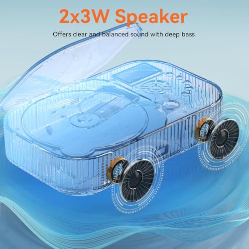 MONODEAL Portable CD318 12 Hours Bluetooth Portable CD Player