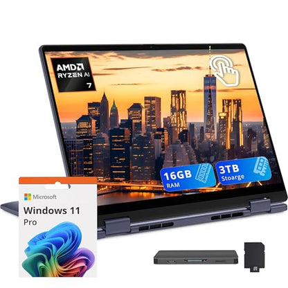 Dell 14 inch 2K Convertible Laptop AMD Ryzen AI 7 350 16GB DDR5 SDRAM 2TB SSD