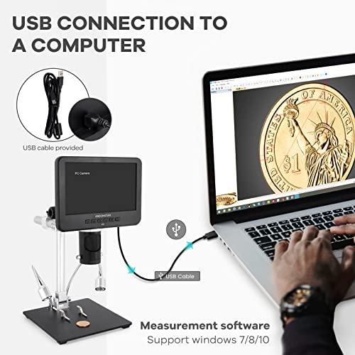Andonstar 7 In AD246S-M 2160P Digital Microscope 2040x 240V LED Achromatic Handheld