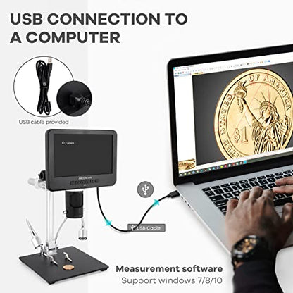 Andonstar 7 In AD246S-M 2160P Digital Microscope 2040x 240V LED Achromatic Handheld