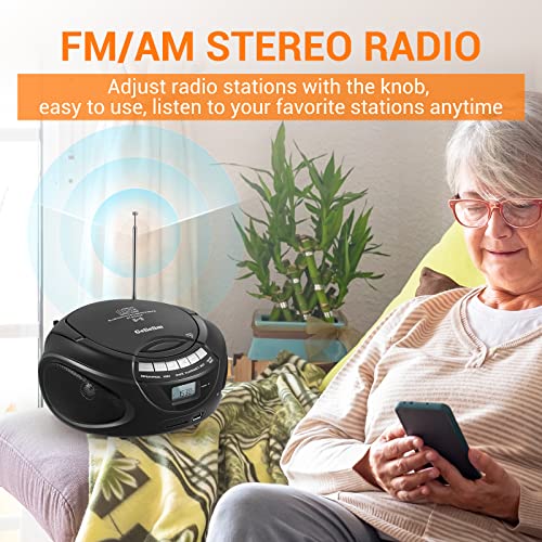 Gelielim 9.45 x 9 x 5.8 inches Bluetooth Portable CD Player US9228