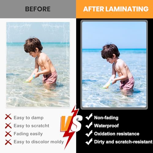 HORHIZA 300 Count Laminating Pouches 9 x 11.5 Inches Clear Thermal Office Supplies
