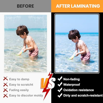 HORHIZA 300 Count Laminating Pouches 9 x 11.5 Inches Clear Thermal Office Supplies