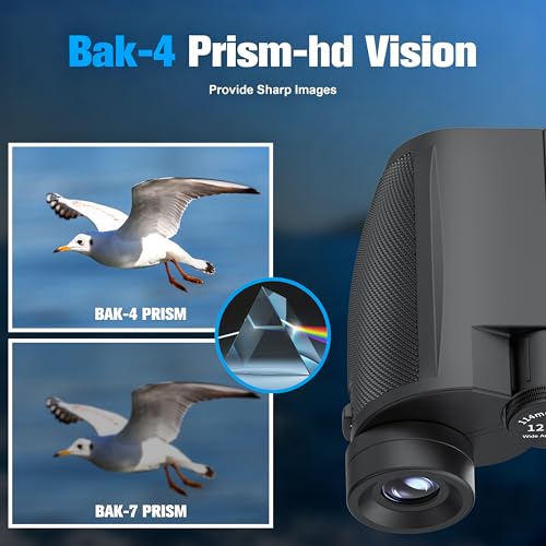 retulgie 42mm TX001 12x Monocular Binoculars Porro Prism Multicoated Waterproof