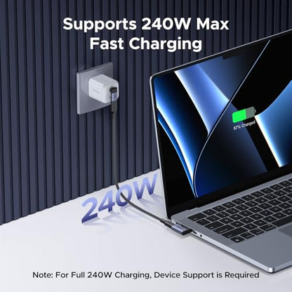 UGREEN 2-Pack USB Type C Right Angle Adapter Model 75743 Universal Connectivity 240W Power Delivery