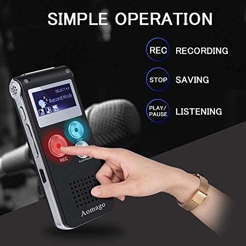 Aomago 64GB L169 USB Digital Voice Recorder