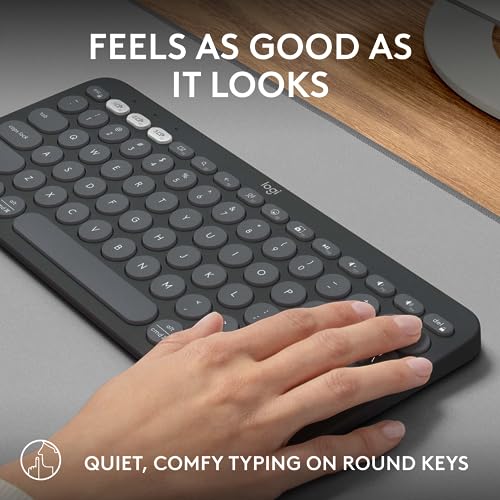 Logitech 104 Keys K380s Bluetooth Wireless Keyboard QWERTY Ambidextrous