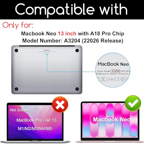 KEANBOLL 3 Pack Matte Anti Glare Screen Protector for Apple-MacBook Neo 13" Model A3204