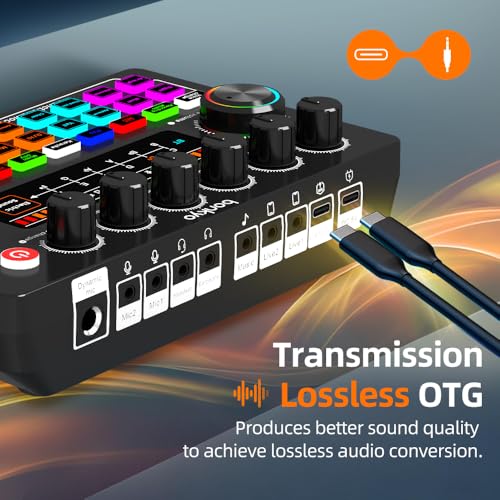 Bonkyo F999X 5 Channel Audio Interface USB Bluetooth Noise Reduction 5 Volts 6.5mm
