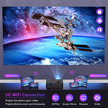 Roconia 100" Q6 Native 1080P 18000LM LCD Projector