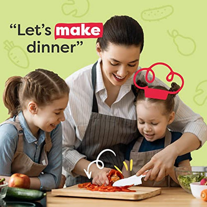 Baketivity Small Medium Large KnifeSet Knife Set 10 Inches Plastic Cutting Board