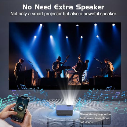 PANSEBA 7.28" x 5.98" HI-04 1920 x 720 7500 ANSI Lumens LED Projector