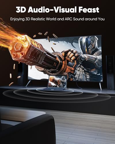 Highwings 8 Feet SH-4K-HD-8FT-CCG HDMI Cable 4K 60Hz Male-to-Male