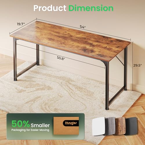 Huuger 55 Inch 55 inch Desk Limited Home Office Study Desk