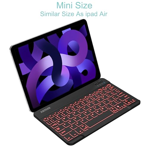 Arteck 9.7" HB030B Wireless Bluetooth Keyboard QWERTY Rechargeable Scissor-Switch Portable Slim Keyboard