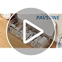 PAVSTINE 3.54x10.24x1.97 in CSB-WH Cable Organizer with 7 Compartments