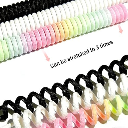 CC MALL 1.5m Type-C Detachable Coiled Keyboard Cable USB-A to USB-C Connector