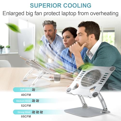 SHUWEI Laptop Cooling Stand 10-15 inches ABS Aluminum Air Cooling Pad