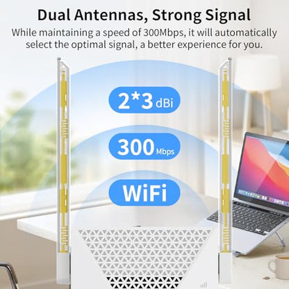 JoyLantern 300 Mbps M-A31 Wireless Extender 2.4 GHz Single-Band Access Point