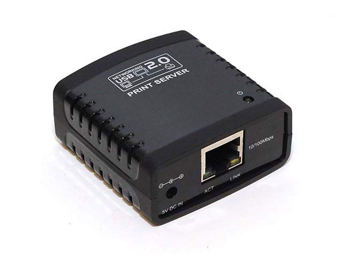 Monoprice 1-Port USB 2.0 Print Server 10Base-T/100Base-T Model 107084