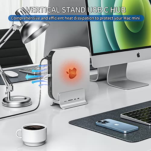 Minisopuru 5-in-1 USB C Hub BD201A USB 3.0 Type C Aluminum Mac Mini Dock