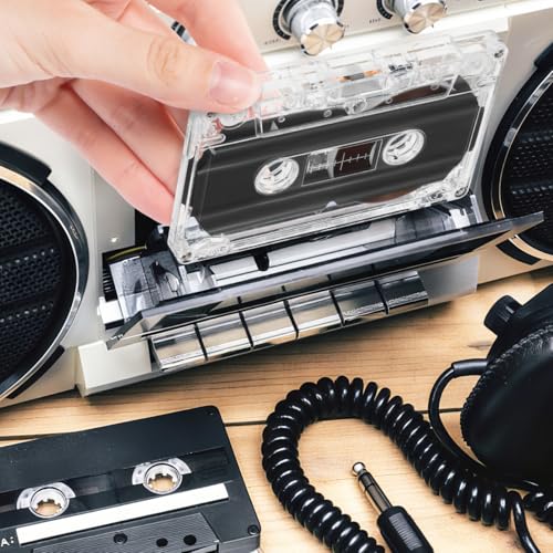 Alasum 30 Min Cassette Tape 1 GB Storage Transparent Audio Media