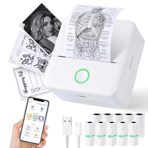 Cudinham 1.77" x 3.35" MP-01 200 DPI Thermal Portable Mini Printer