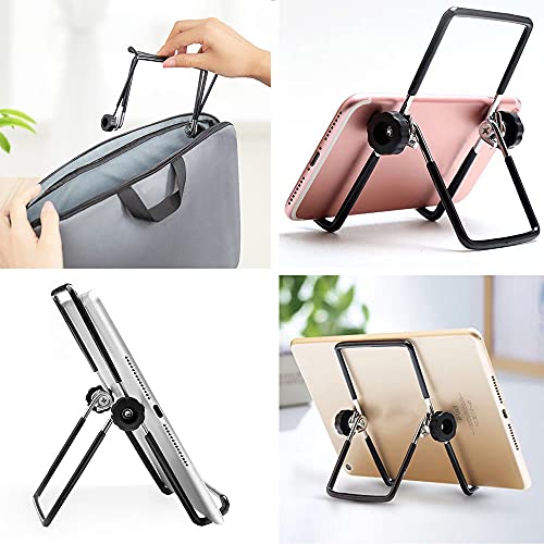 VOVIGGOL Foldable Tripod Tablet Holder, Compatible with 5.5-12.9" Devices, Adjustable Non-Slip Metal Cradle