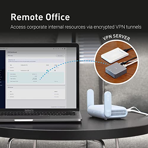 GL.iNet GL-MT3000 Portable Travel Router Dual-Band 802.11a/b/g/n/ac/ax 3000 Mbps AX