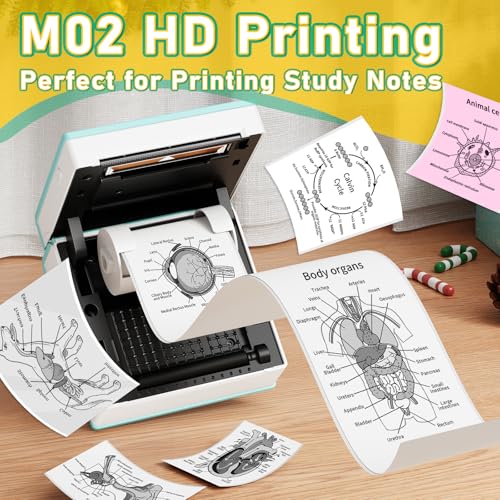 Phomemo 3.31" M02 203 DPI Thermal Mini Sticker Printer