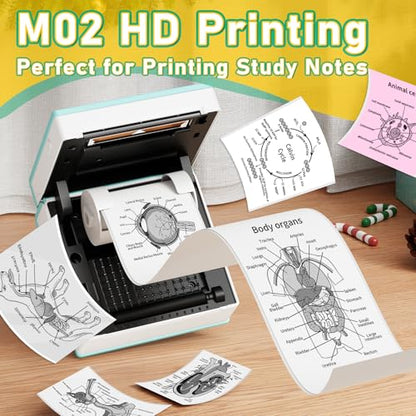 Phomemo 3.31" M02 203 DPI Thermal Mini Sticker Printer