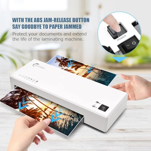 Buyounger A4 Laminator FNL012 340mm/min 2 Roller White Office Product