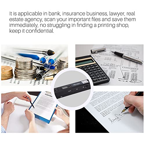 AOZBZ Handheld Document Scanner 900DPI USB CIS Portable Scanner