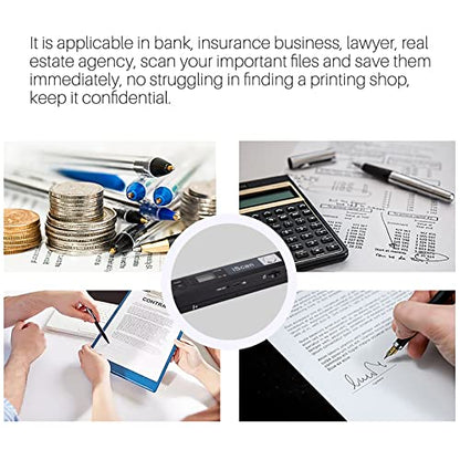 AOZBZ Handheld Document Scanner 900DPI USB CIS Portable Scanner