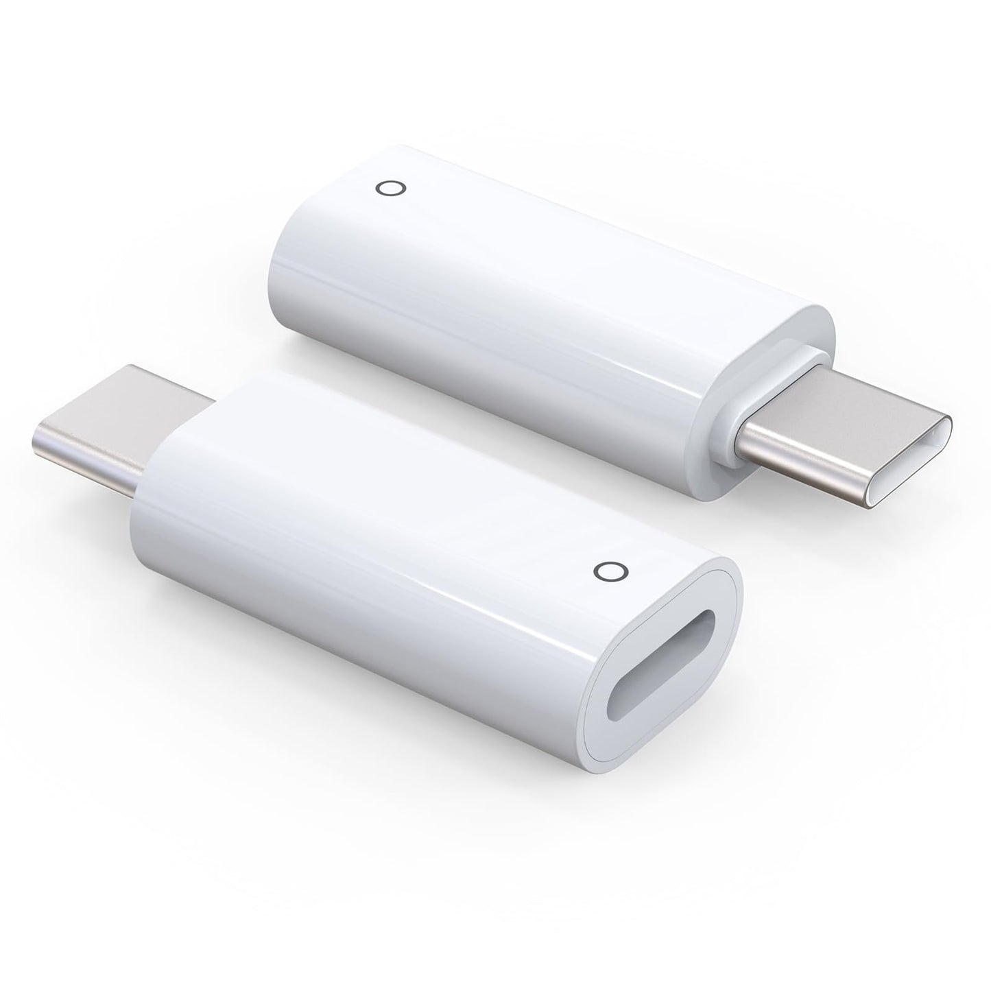 TechMatte USB-C Pencil Adapter for Apple Pencil 1st Generation, Model TM-001-USBCPencilAdapter, White, 2 Count