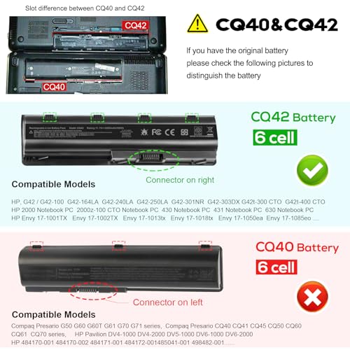 TREE.NB 5200mAh CQ42 Lithium-Ion Battery 11.1V for HP Pavilion, Compaq Presario