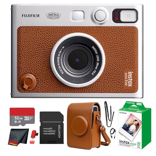 Fujifilm Instax Mini EVO 600 DPI Hybrid Instant Camera Brown